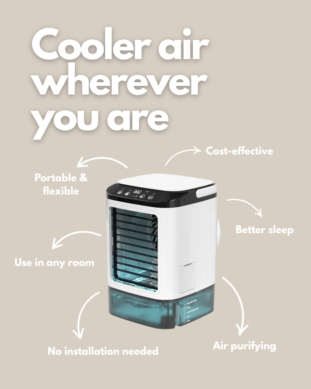 Venti Haus AC Mini™ - Keep Cool Anywhere Bundle (Free Viral Hand Held Fan at checkout)