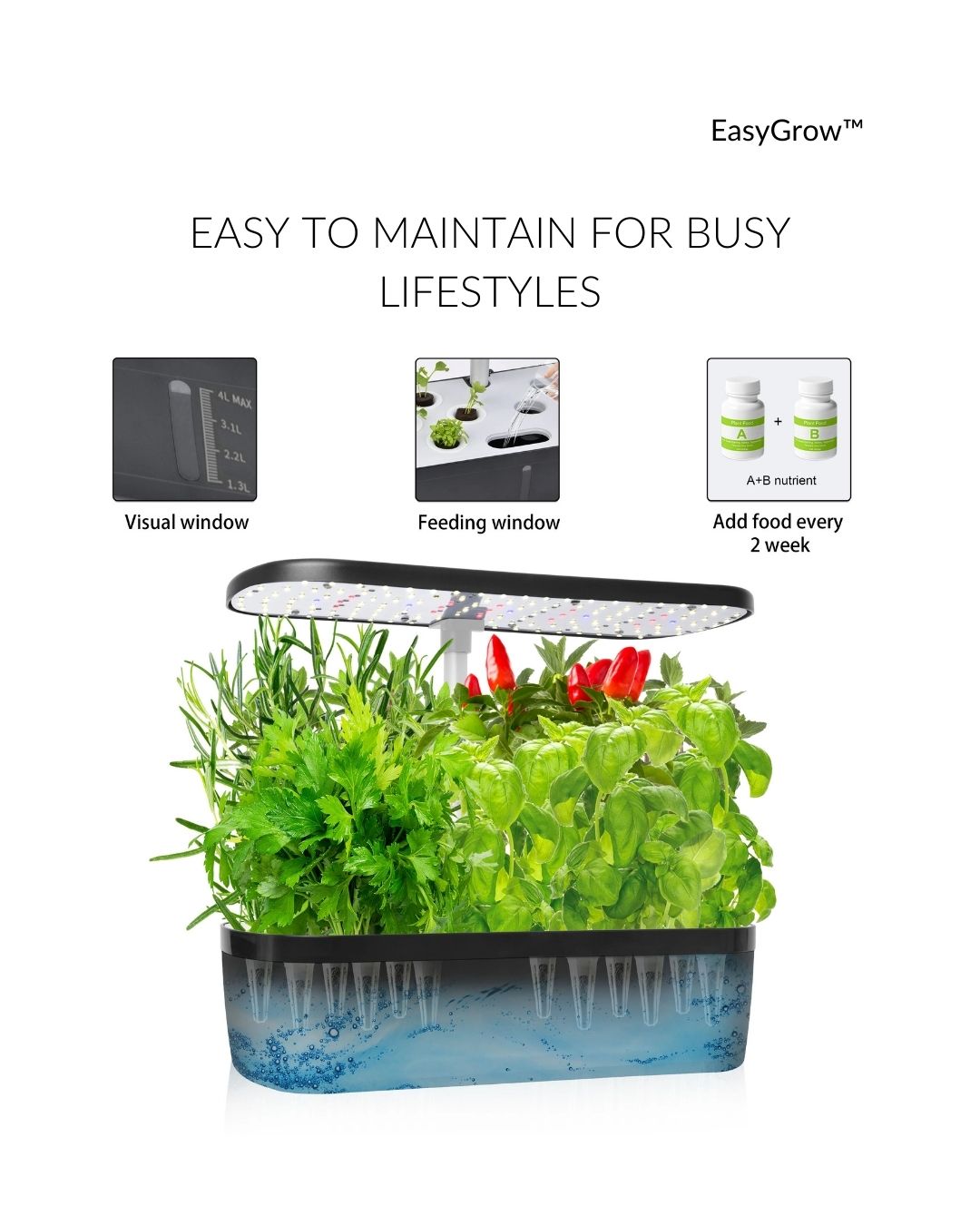 EasyGrow™ - 12 Pod System (Free Starter Kit Gift Included)