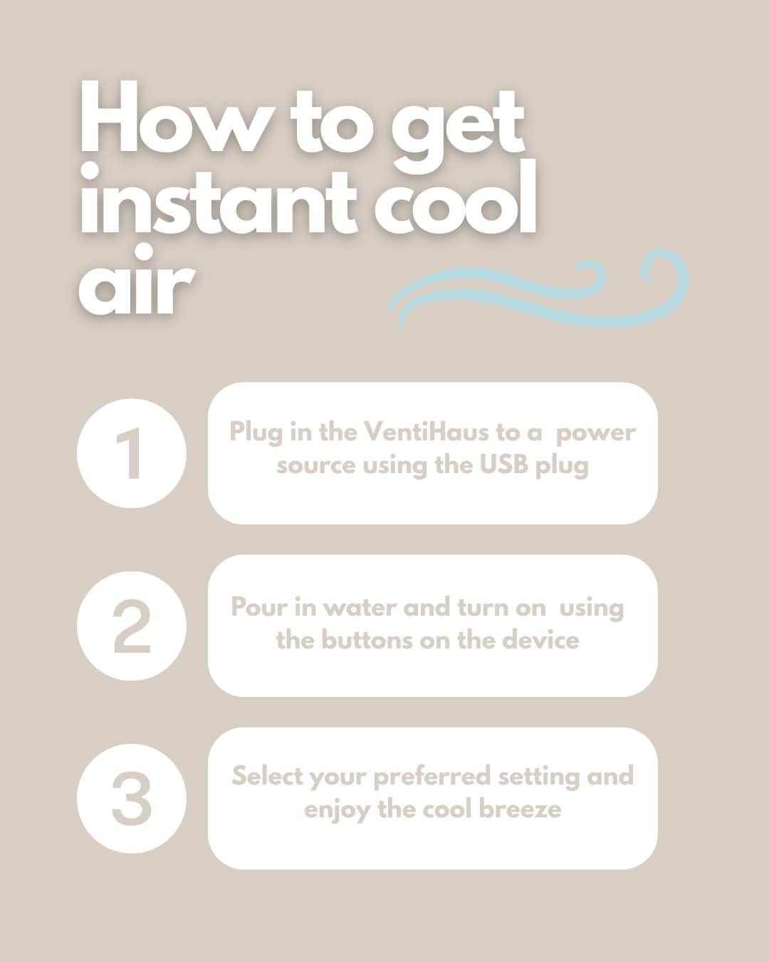 Venti Haus AC Mini™ - Keep Cool Anywhere Bundle (Free Viral Hand Held Fan at checkout)