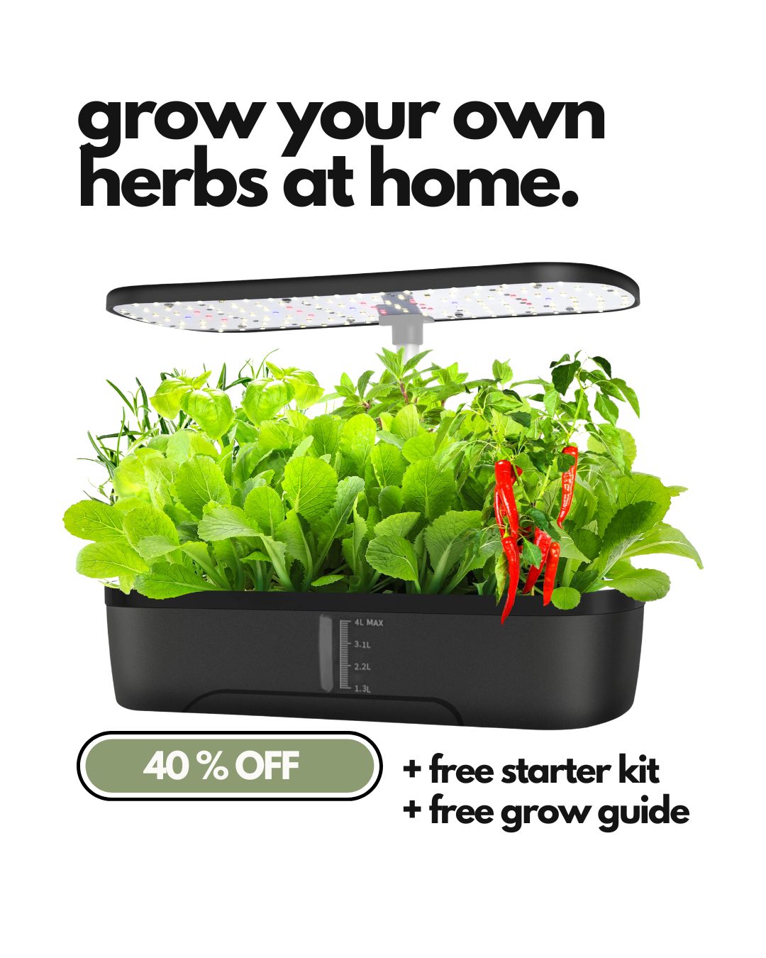 EasyGrow™ - 12 Pod System (Free Starter Kit Gift Included)